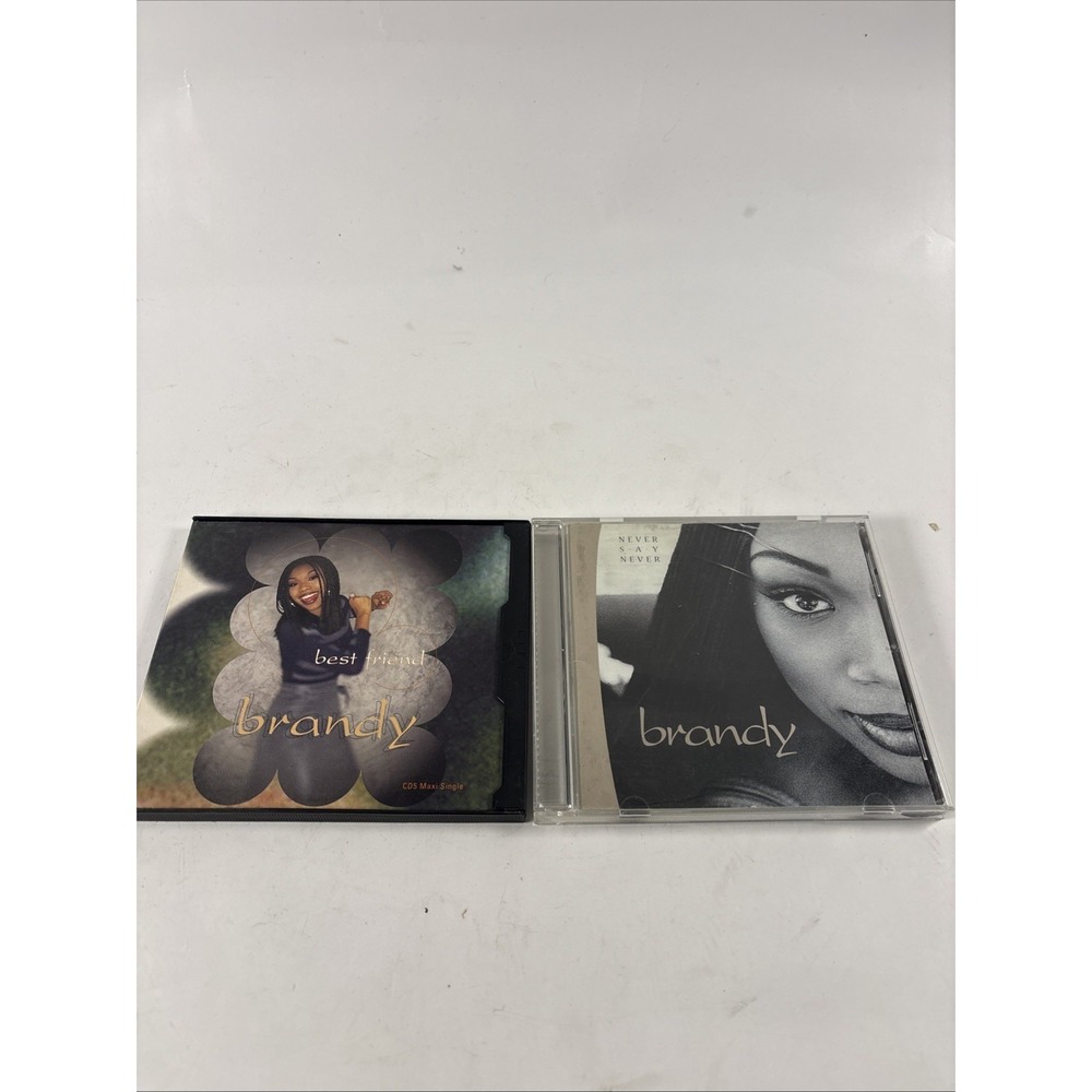 Brandy CD Lot – Never Say Never Album + Best Friend Maxi Single 90s